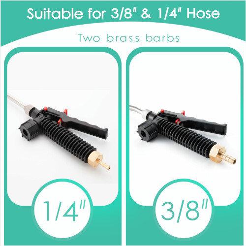 Varão de Pulverização de 29 Polegadas, Varão Ajustável Universal com Barb de Latão 3/8" 1
