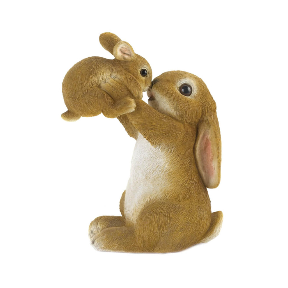 Statue de jardin lapin Zingz & Thingz Maman et bébé espiègles