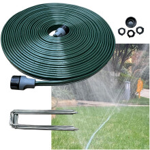 Watoo 2024 Mangueira de Regador Plana de 15m para Jardim, Mangueira Leve e Resistente, sem Nós, com Estacas