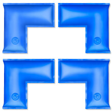 0,7 mm verdickte Eck-Pool-Wasserschluche, 4 Stck, 23,6 x 11,8 Eck-Winterwasserschluche fr Schwimmbadabdeckungen, Pool-Wasserbeutel, dreischichtig