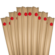 Pesos para Capa de Piscina Robelle 3809-TAN-06A, 6-Pack, 8 pés, Tan, Câmara Dupla, 16 Gauge