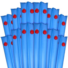 Robelle 3811-12A Pesos para Capa de Piscina, Pacote com 12, 10 pés, Azul Câmera Dupla, 16 Gauge