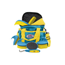 Derby Premium Comfort 9 Item Horse Helfing Kit (azul/amarelo)