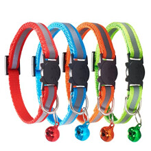 D-buy Collari per gatti in nylon riflettente Breakaway con campanello (4 colori)