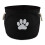 Bone Dry Pet Storage Collection Collapsible Bin  Medium Round  Black 1