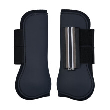 HORZE Adepto Sehnengamaschen mit offener Vorderseite | Strapazierfhige Schale mit Neoprenfutter Dark Navy Pony