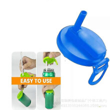 (Blue)4 Color Soda Can Lids,silicone Straws Soda Can Covers,can Covers For Soda