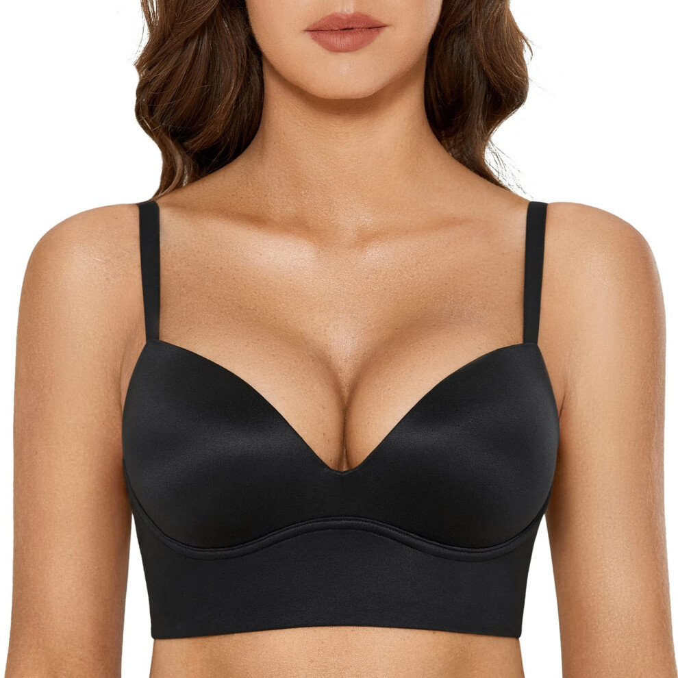 Soutien-gorge push-up sans armatures DOBREVA pour femme Soutien-gorge rembourré sans armatures