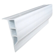 Dock Edge + Full Face PVC Profile Dock Guard  White  16'