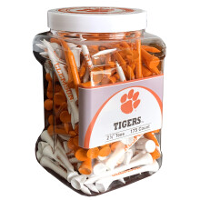 Team Golf NCAA Clemson Tigers, Glas mit 175 Golf-Tees, 23/10,2 cm, Golf-Tees, 175 Stck, regulre Gre, verschiedene Teamfarben