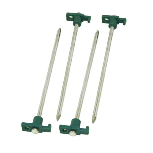 Coleman Coleman 10 polegadas de tenda de a   o de a   o de 4 pacote de pinos de tenda de unhas de a   o
