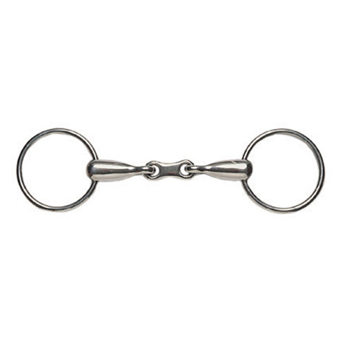Korsteel Ατσάλινη Σχάρα Γαλλικού Συνδέσμου Loose Ring Snaffle Bit, 4.75"
