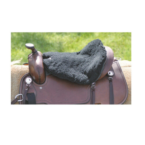Cashel Western Σέλα Με Μεγάλο Μαξιλάρι Fleece Tush, Μαύρο
