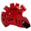 ProForce Lightning Sparring Head Guard / Headgear - Rosso - Grande 4