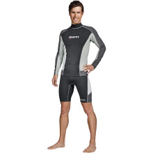 Rashguard s dlh   m ruk   vom Mares Trilastic, cierno-siv   , stredn