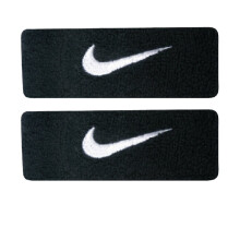 Nike Swoosh Bicep Bands (Svart/Vit, One Size)