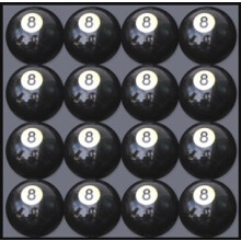 Lda med 16 ersttare # 8 biljardbord - biljardboll
