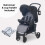 My Babiie My Babiie MB30 Plus Pushchair - Black / Grey 4