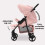 My Babiie My Babiie MB30 Plus Pushchair - Pink Leopard 6