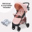 My Babiie My Babiie MB30 Plus Pushchair - Pink Leopard 3