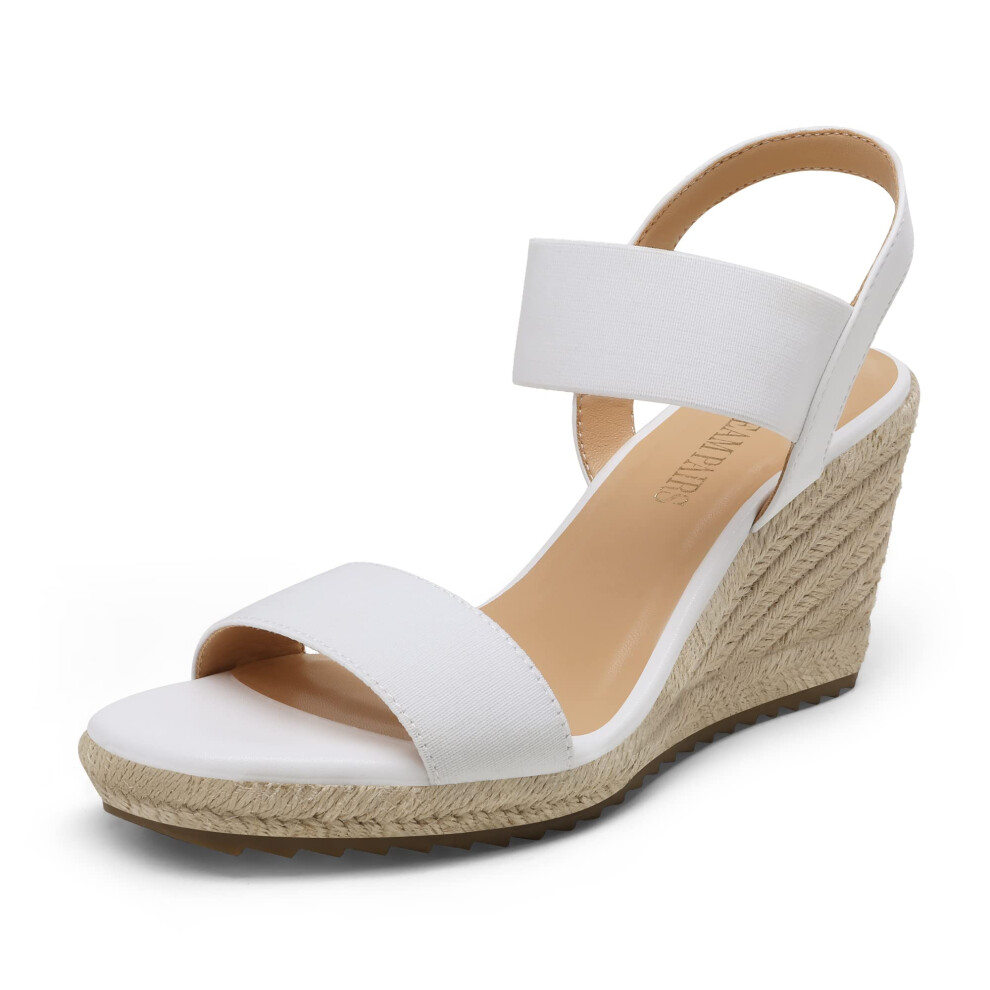 DREAM PAIRS Womens Open Toe Espadrilles Dressy Platform Sandals Slip o