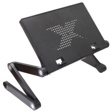 NJS Adjustable Laptop/Tablet Stand Wth USB fans and Mouse Holder