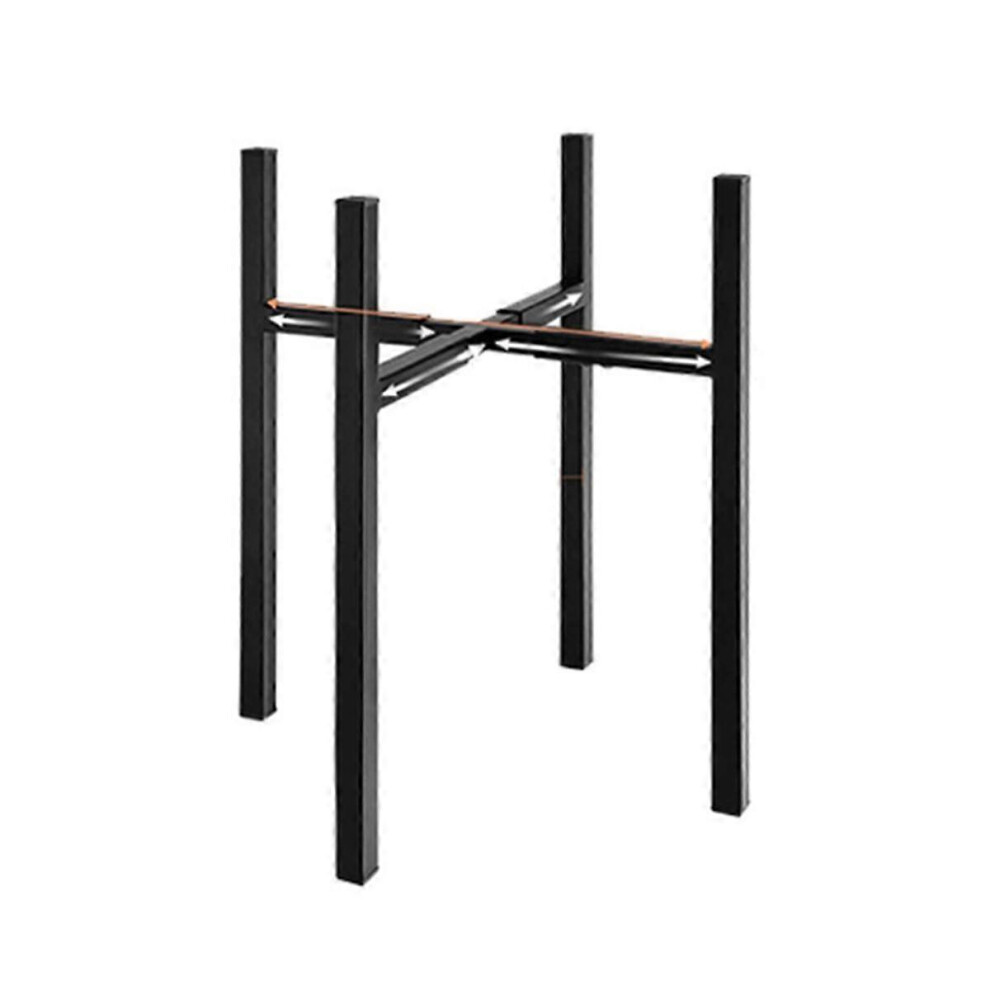 Support de Pot de Plante en Métal Noir Largeur Ajustable Style Simple Pot de Fleur pour la Maison Etagère de Plante Décoration de la Maison