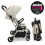 My Babiie My Babiie MBX7 Max Auto-Fold Stroller - Ivory 4