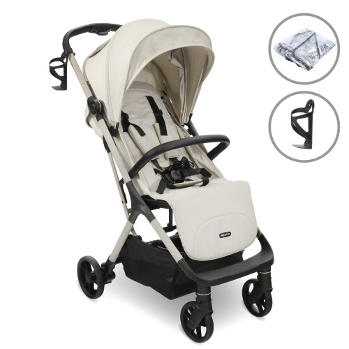 My Babiie My Babiie MBX7 Plus Auto-Fold Stroller - Ivory 1