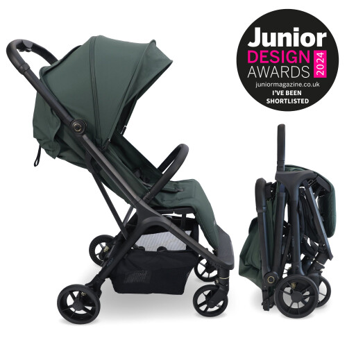 My Babiie My Babiie MBX7 Plus Auto-Fold Stroller - Forest Green 2