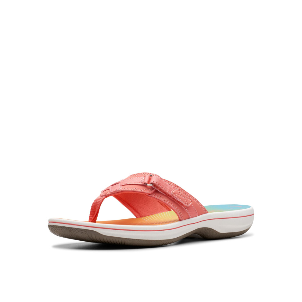 Clarks Women's Breeze Sea Flip-Flop  Multicolor Synthetic  5