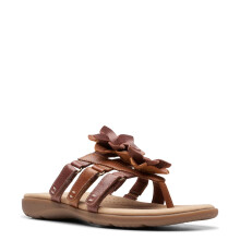 Clarks noi Elizabelle Mae Flip-Flop Tan Combi 7