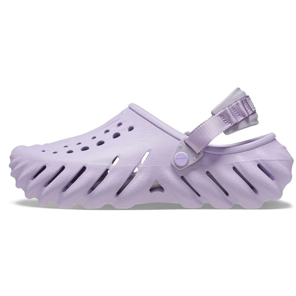 Krokodillen Men's Lavender Crocs Unisex Echo Clogs Numeric_7 Us
