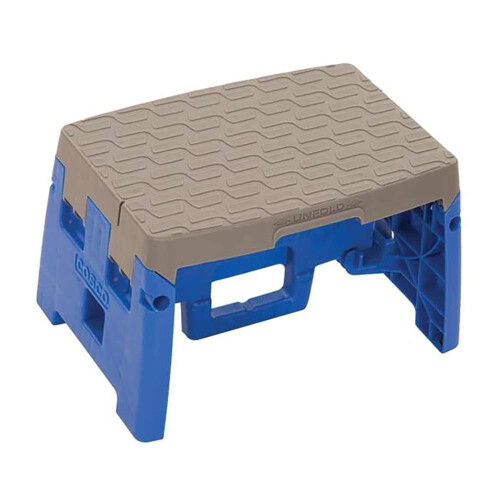Cosco 11903BGR1E Σκαλοπάτι Μίας Στάσης, 300 lb, Ύψος Εργασίας 8 1/2", Μπλε/Γκρι