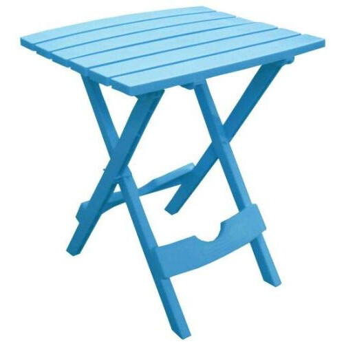 Adams Manufacturing Quik Fold Gartentisch, Resin, Poolblau