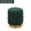 DUHOME Moderner runder Ottoman-Fußhocker aus Samt, Khaki 2