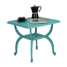 JARDIN DE CENTENNIAL Cast Aluminum Outdoor Side Table Anti-Rust Outdoo