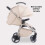 My Babiie My Babiie MB160 Plus Pushchair - Oatmeal 6