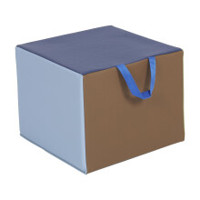 ECR4Kids SoftZone Adult Cozy Cube Elastyczne siedzisko w kolorze ziemi