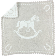 Detsk deka Barefoot Dreams CozyChic s mu lov m vzorom - kamen a hojdac k n kamen a biela 30x32 cozychic mu lov deka