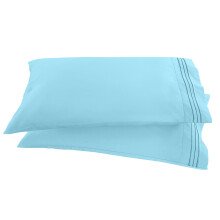 Elegant Comfort 1500 Thread Count Embroidered Egyptian Quality Luxurious Silky Soft Wrinkle & Fade Resistant 2-Piece Pillowcase  Standard/Qu