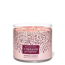 Vela de 3 mechas A THOUSAND WISHES de Bath and Body Works, 14,5 onzas, floral