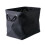 Grand bac de rangement pliable en polyester panach    DII, noir 1