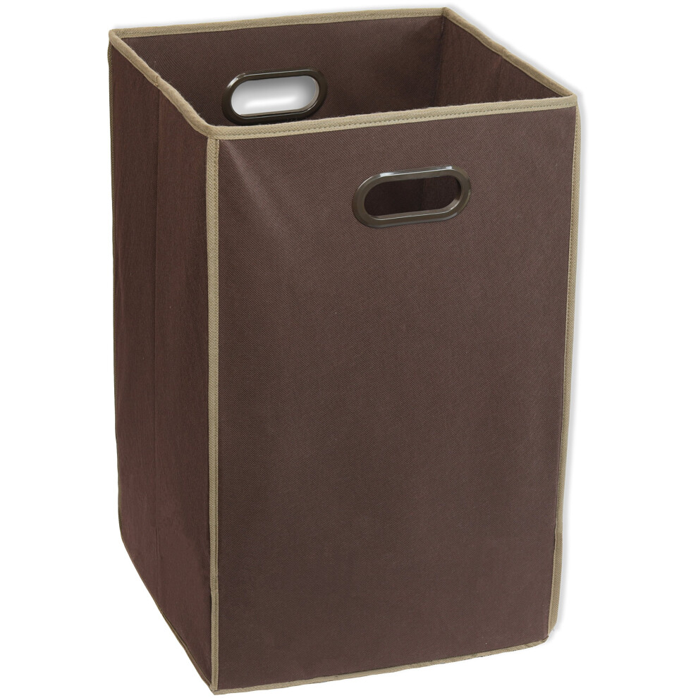 Panier     linge pliable Simple Houseware Marron