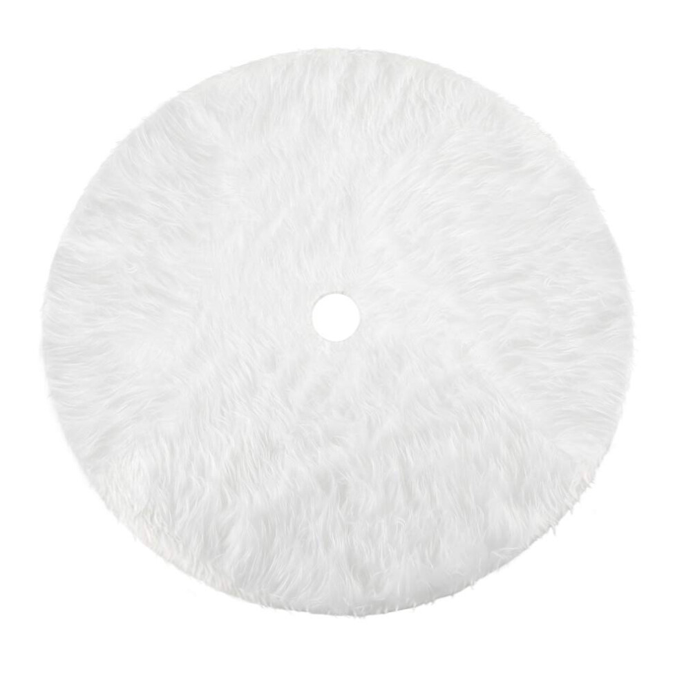 Konsait Plush Christmas Tree Skirt - Round Snow White Xmas Tree Mat Base Cover for Holiday Home Decorations  31Inch/78CM-image-OPC-PFNQW5N-NEW