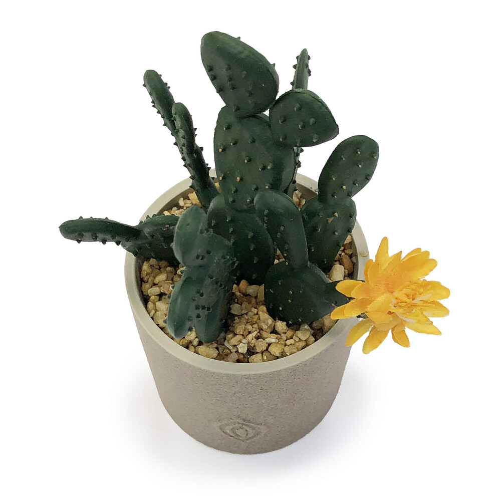 Allgala Kleine KüNstliche Sukkulente FüR Den Schreibtisch Mit NatüRlichem Tontopf-image