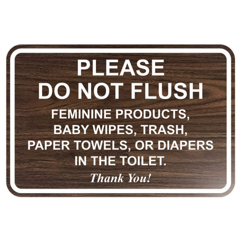 Alle Kwaliteit Klassiek Ingelijste Gelieve Niet Door Te Spoelen Dank U Badkamer Etiq-image