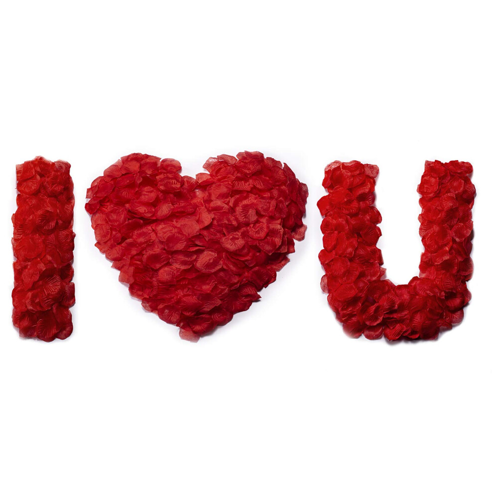 HongyiTime 1200 PCS Artificial Silk Rose Petals Decoration for Romanti
