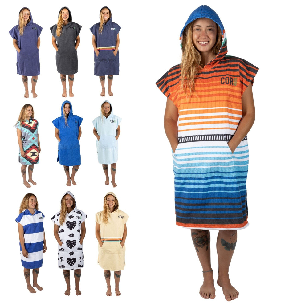 COR Surf Poncho Changing Towel Robe with Hood and Front Pocket  Made o-image-OPC-PFKV7YH-NEW