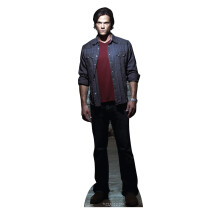Pessoas de papel   o Sam Winchester Life Size Cardboard Cutout StandUp - O Supernatural da CW